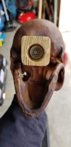 Skull 2x2 mounting wood